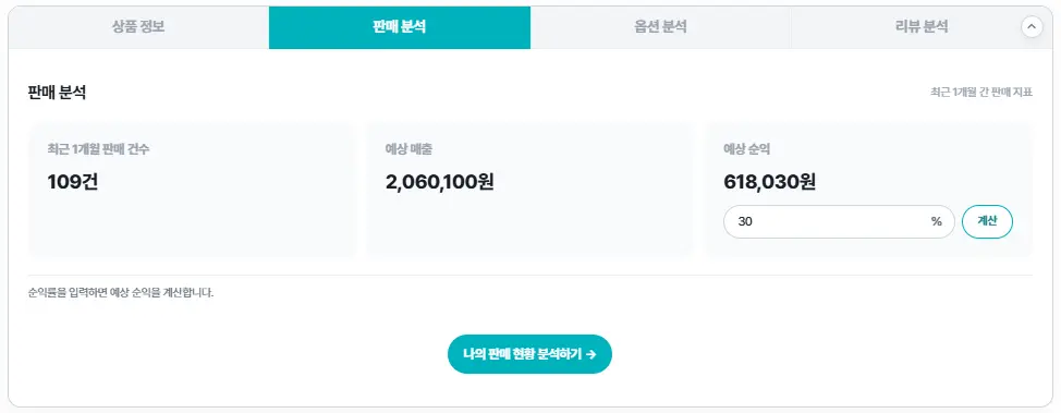 셀링부스터 경쟁사 매출 예상 분석